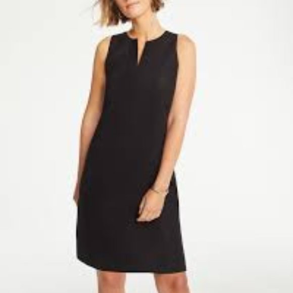 J. Jill Dresses & Skirts - J. Jill Love Linen Black Split Neck Dress M